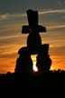 The Inukshuk Constructed By Alvin Kanak, Canada Stock Photos