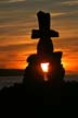 The Inukshuk Constructed By Alvin Kanak, Canada Stock Photos