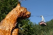 Wooden Cougar, Canada Stock Photos