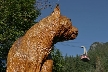 Wooden Cougar, Canada Stock Photos