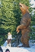 Chainsaw Art By Glen Greensides, Canada Stock Photos