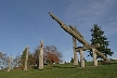 Kamui Mintara Sculptures, Canada Stock Photos