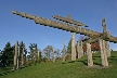 Kamui Mintara Sculptures, Canada Stock Photos