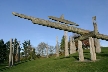 Kamui Mintara Sculptures, Canada Stock Photos