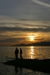 English Bay Sunset, Canada Stock Photos