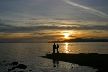 English Bay Sunset, Canada Stock Photos