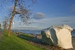 Massive White Rock, Canada Stock Photographs