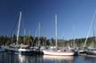 Coal Harbour Boats, Canada Stock Photos