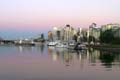 Burrard Inlet At Night, Canada Stock Photos