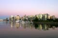 Burrard Inlet At Night, Canada Stock Photos