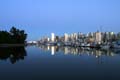 Burrard Inlet At Night, Canada Stock Photos