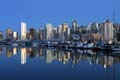 Burrard Inlet At Night, Canada Stock Photos