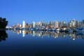 Burrard Inlet At Night, Canada Stock Photos