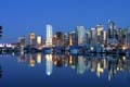 Burrard Inlet At Night, Canada Stock Photos