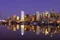 Burrard Inlet At Night, Canada Stock Photos