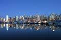 Burrard Inlet At Night, Canada Stock Photos