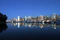 Burrard Inlet At Night, Canada Stock Photos