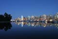 Burrard Inlet At Night, Canada Stock Photos