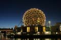 Science World, Downtown Vancouver At Night