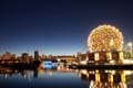 Science World, Downtown Vancouver At Night