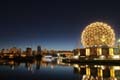 Science World, Downtown Vancouver At Night