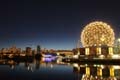 Science World, Downtown Vancouver At Night