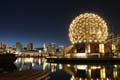 Science World, Downtown Vancouver At Night