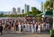 A Busy Day At English Bay Beach, Canada Stock Photographs