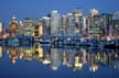 Coal Harbour At Night, Canada Stock Photos