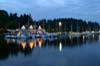 Coal Harbour At Night, Canada Stock Photographs