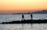 English Bay Fishing, Canada Stock Photographs