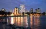 Downtown At Night, Canada Stock Photos