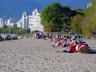 Sunbathing At Kitsilano Beach, Canada Stock Photographs